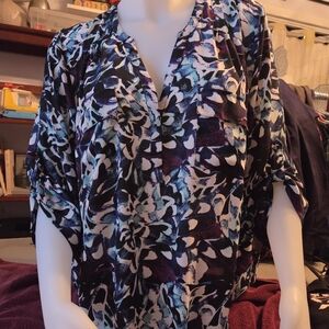 Torrid Multicolor Floral Blouse